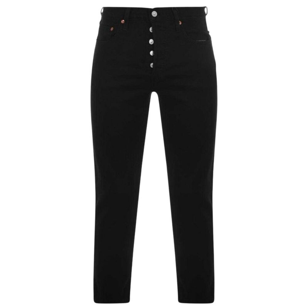 Levis Womens/Ladies Cotton Cropped Ankle Grazer Jeans / Black